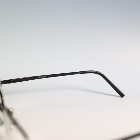 Peachtree 7719 Eyeglasses Capri Black 56-19 145 slim frame rectangle rim N5 - Picture 4 of 11